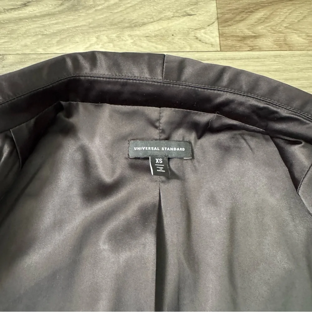 Universal Standard Black Wool Blend Classic Blazer Size Extra Small